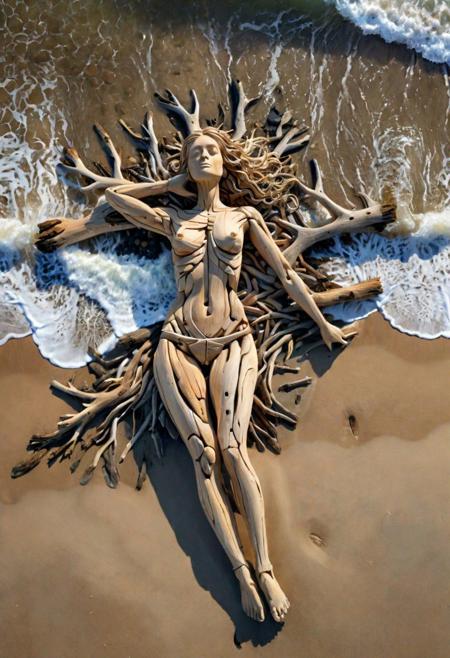 Driftwood Detailed Art - Dream Diffusion - By DICE