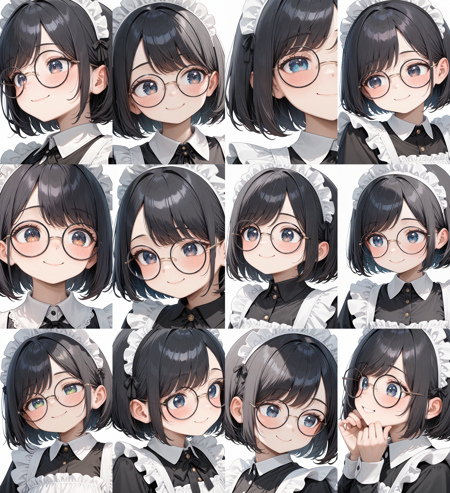 round metal frame glasses1 / illustrious