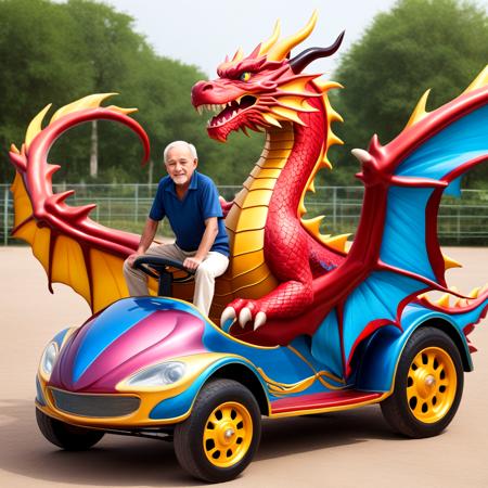 Panda car and animal-shaped car