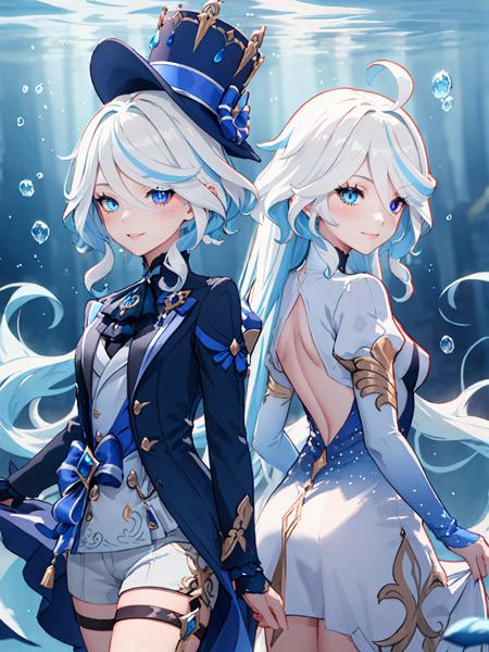 Furina Focalors 芙宁娜 芙卡洛斯 2in1 (SD1.5&XL&Pony)
