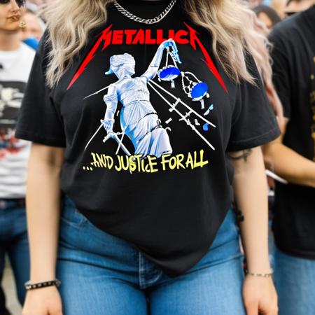 Rock&Metal T-shirts: Metallica - Justice for All - sdxl