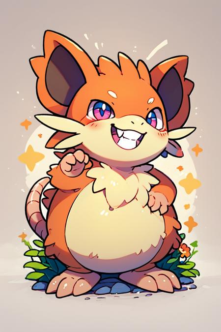 Raticate: Hyper Fang Pokémon | ラッタ (Pokedex #0020) [Pony]