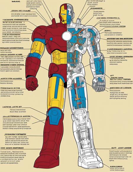 Robot structure diagram Style | SDXL