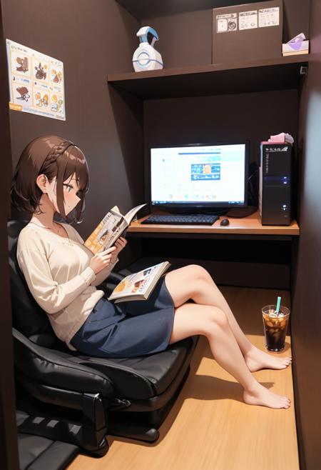 ネカフェ (Internet Cafes in Japan) SDXL