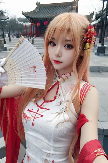 刀剑神域 结城明日奈 旗袍（白） yuuki asuna qipao chinese clothes(white)版本v1.0 (ID: 326821)