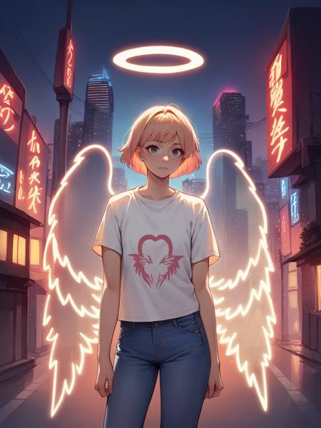 Neon Light Wings