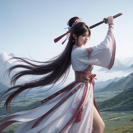 Chinese female swordsman