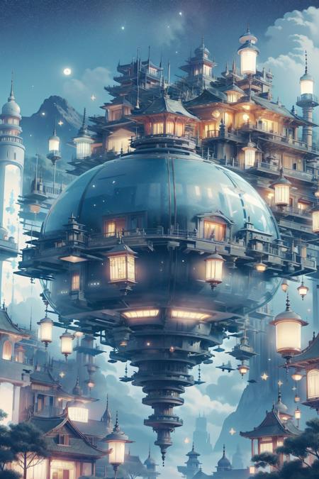 巨大透明飞船|Huge transparent spaceship