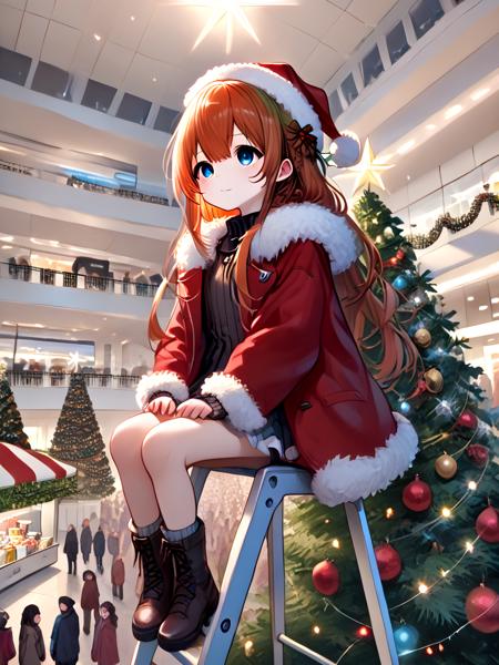 girl like christmas tree