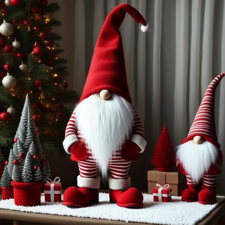 Festive Gnome with Covered Face - Tomte - Nisse