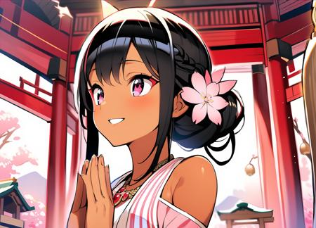 Brown Skin Anime girl