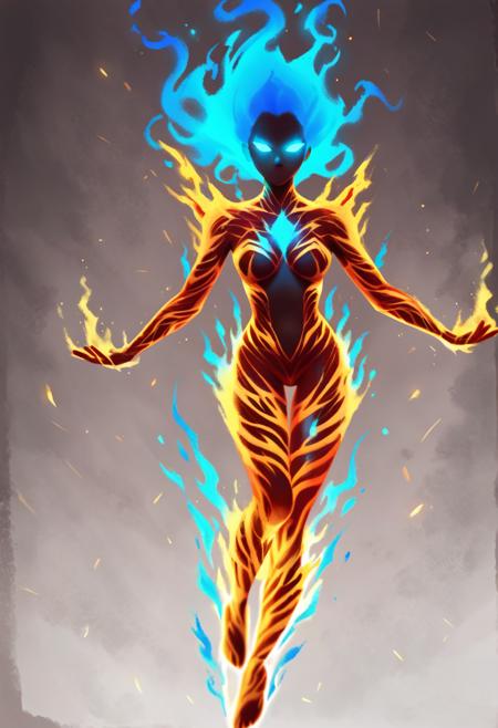 Fire Girl & Fire Aura [Pony XL]