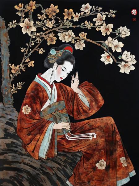 Fresh Ideas@Chinese lacquer painting_SDXL