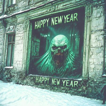Horror Snowman Happy New Year! [SDXL]