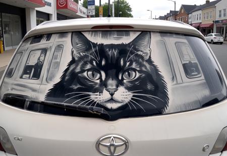 Dirty Car Art Style SDXL