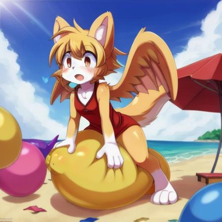 Sitting on a Balloon SD1.5 LRev7