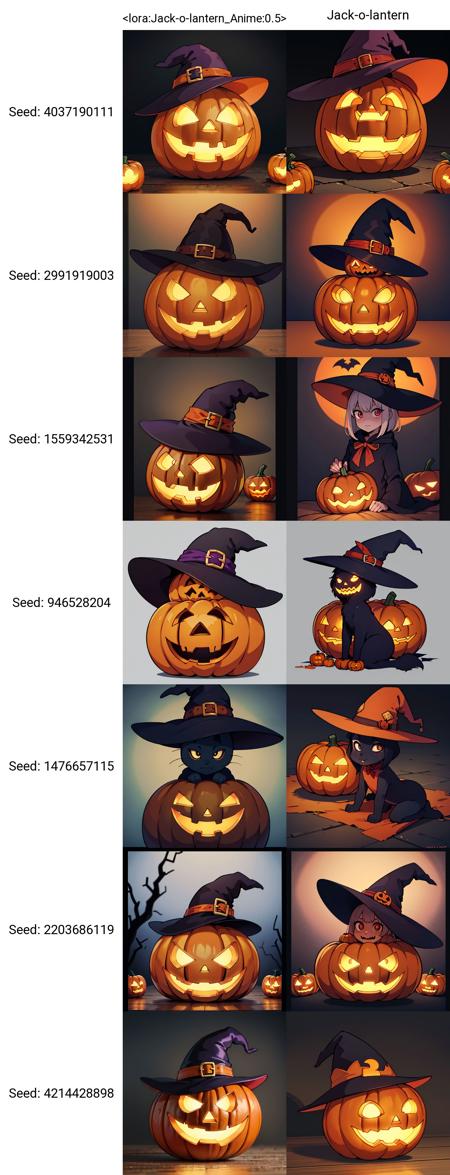 Jack-o-lantern Witch Hat