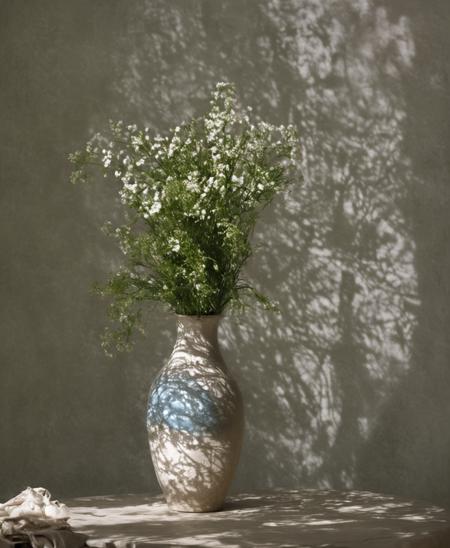 Flowers and shadow. SDXL