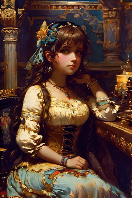 style of Jean-Joseph Benjamin-Constant 346版本v1.0 (ID: 662073)