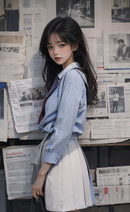 报纸风格背景/Newspaper Background