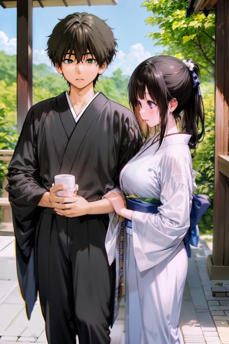 oreki x chitanda (Hyouka) 折木 x 千反田 （冰菓）