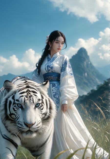 绪儿XL-猛虎下山 xuer White tiger
