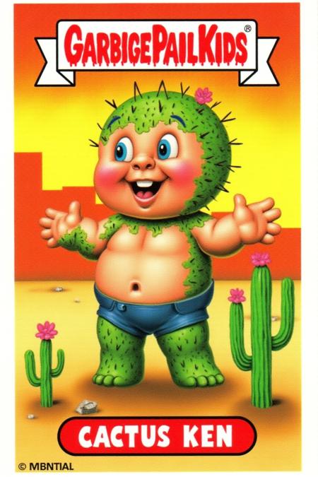 Garbage Pail Kids card style