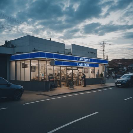 コンビニの外観L SDXL