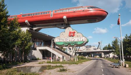 Soviet Era - USSR Retro futuristic style based on Atomic Hearts [FLUX]