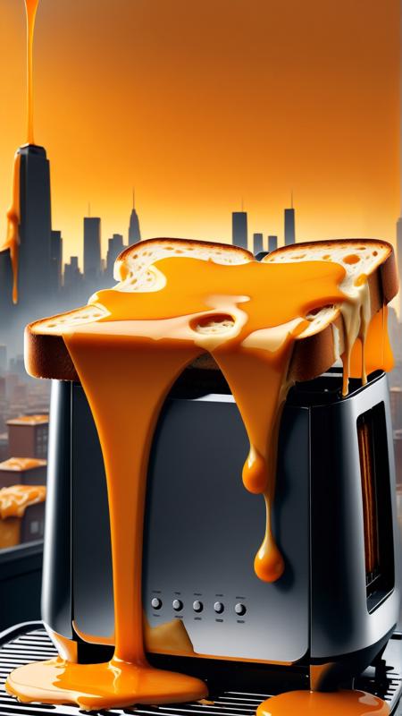 Melted Cheese On Top Style SDXL - Color Customizable Gooey Liquids