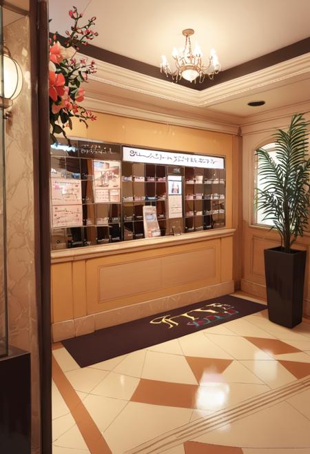 ラブホテルのエントランス Entrance of lovehotel SDXL
