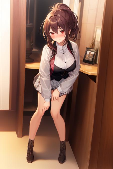 正常坐姿与站着弯腰 / Normal sitting posture and bending over while standing (full body)