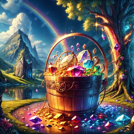 Bucket gold under the rainbow [SD + XL]