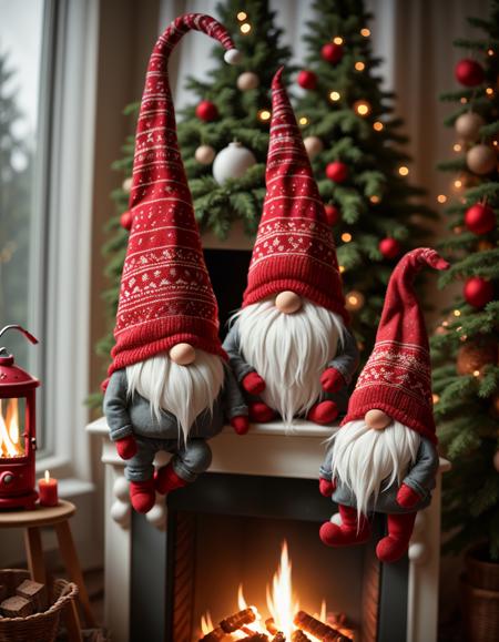 Festive Gnome with Covered Face - Tomte - Nisse