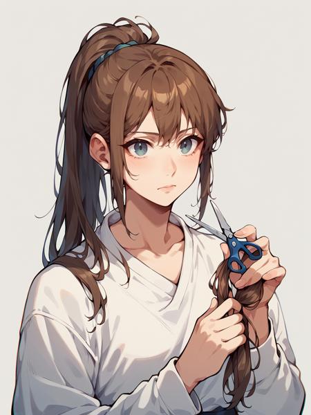 Haircutting & Holding Scissors/Knife/ect