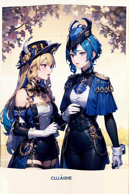 clorinde and navia (genshin impact) 克洛琳德 娜维娅（原神）