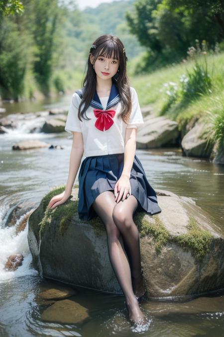 清凉一夏 水手服与水 serafuku and water