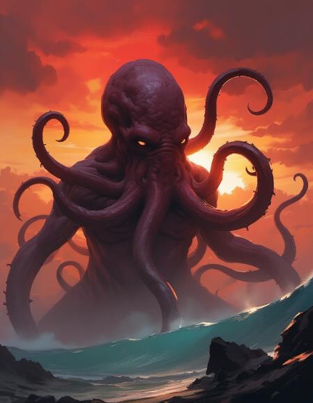 Eldritch Digital Painting  | for Flux.1 dev