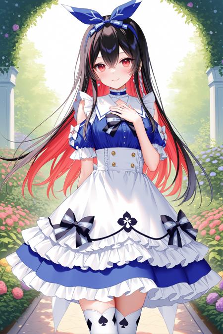 [cosplay]Minato Aqua's Idol aqua in wonderland costume /阿库娅色 奇妙☆仙境