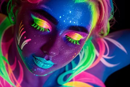 Blacklight UV (SD 1.5) art style lora