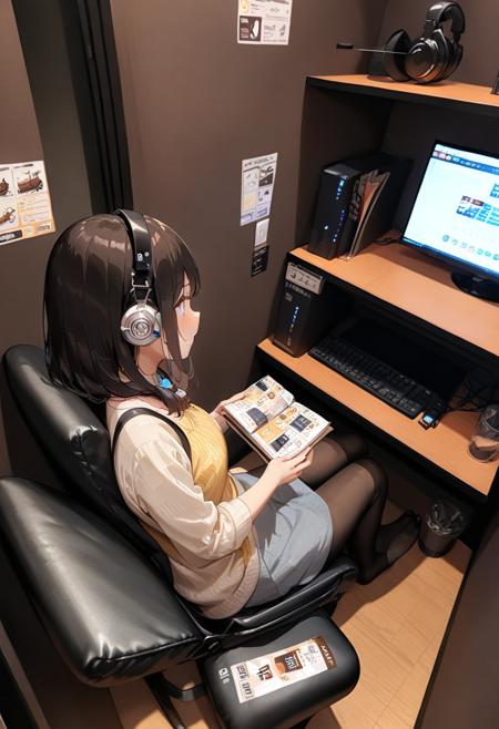 ネカフェ (Internet Cafes in Japan) SDXL