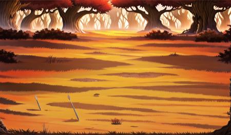 Horizontal plate scene