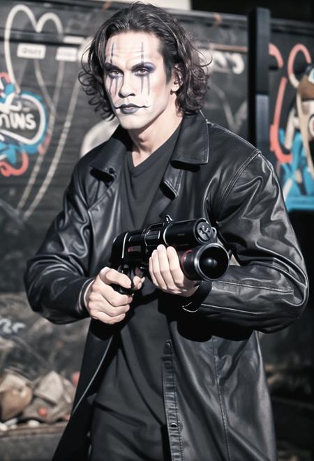 Brandon Lee (The Crow) by milkomt