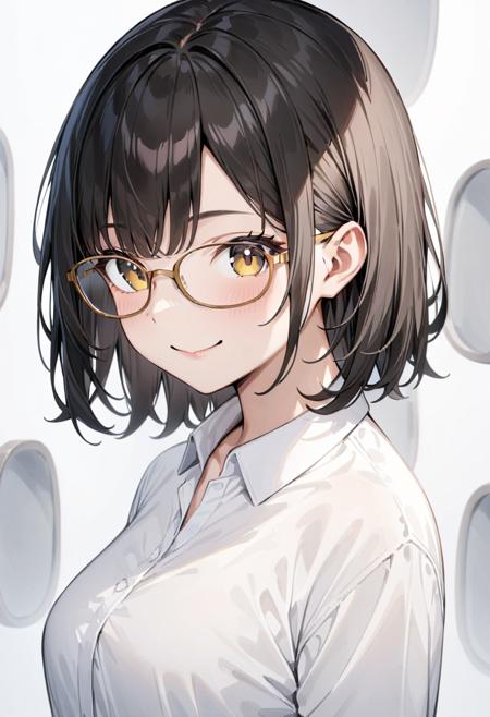 oval cell frame glasses SDXL