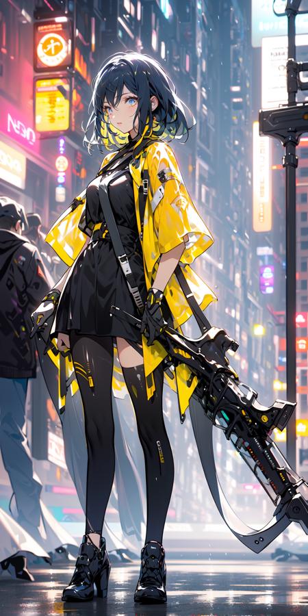 赛博girl/Cyberpunk girl/立绘 服设 人物 Lora