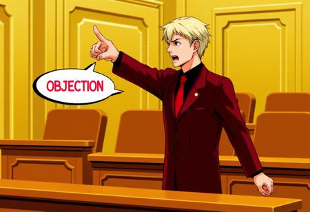 Phoenix Wright Objection Pose (Flux/Pony)