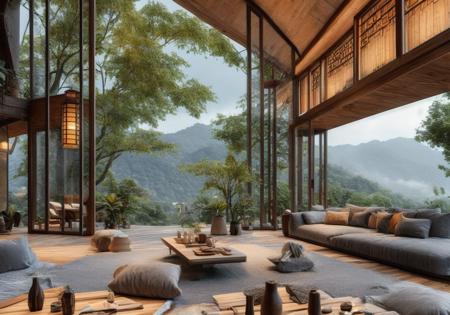 新中式、现代化室内设计 Utopian Rustic Chinese Interior