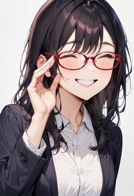 oval cell frame glasses2 SDXL