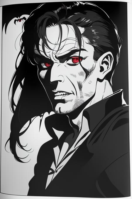 Dylan dog comic style - experimental horror lora版本v1.0 (ID: 310706)