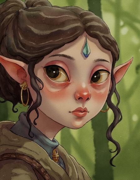 Digital Watercolor Children Book Style